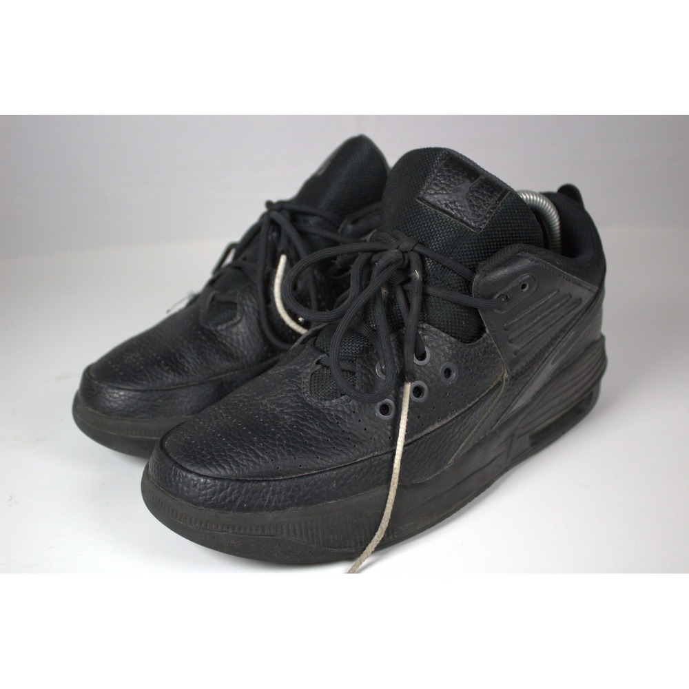 Nike Air Jordan Max Aura 5 Kids 6.5 Y Shoes Black Anthracite Leather Sneakers